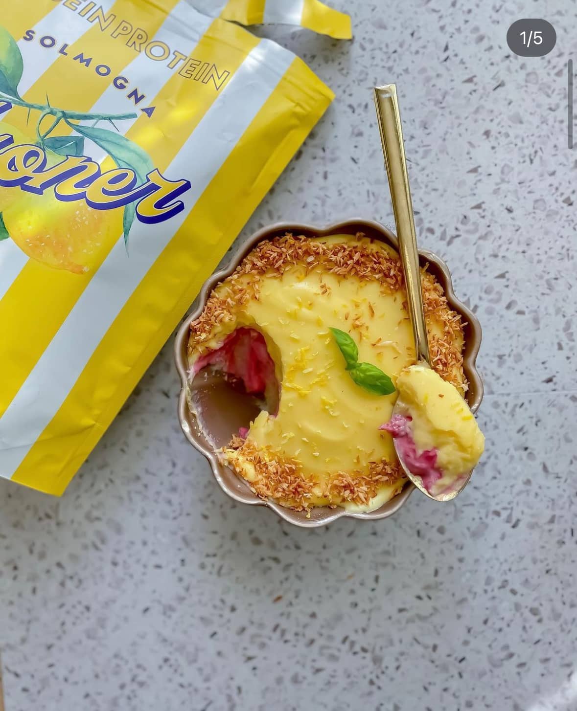 Overnight oats med hallon- och citron
