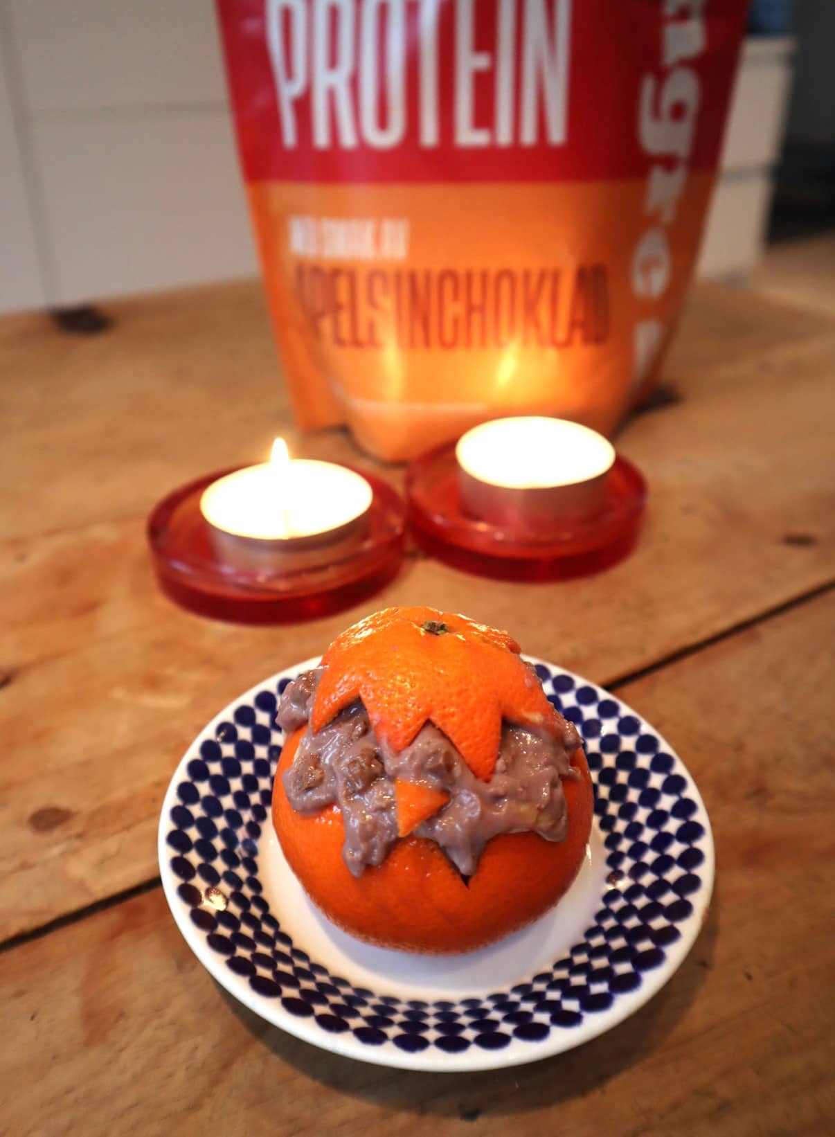 Kaseinpudding med apelsinchoklad kasein apelsinchoklad 