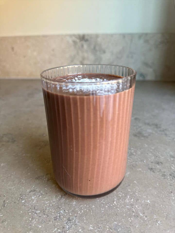 Banan- och chokladsmoothie