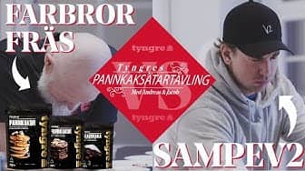 Pannkaksätartävling - SampeV2 mot Alex