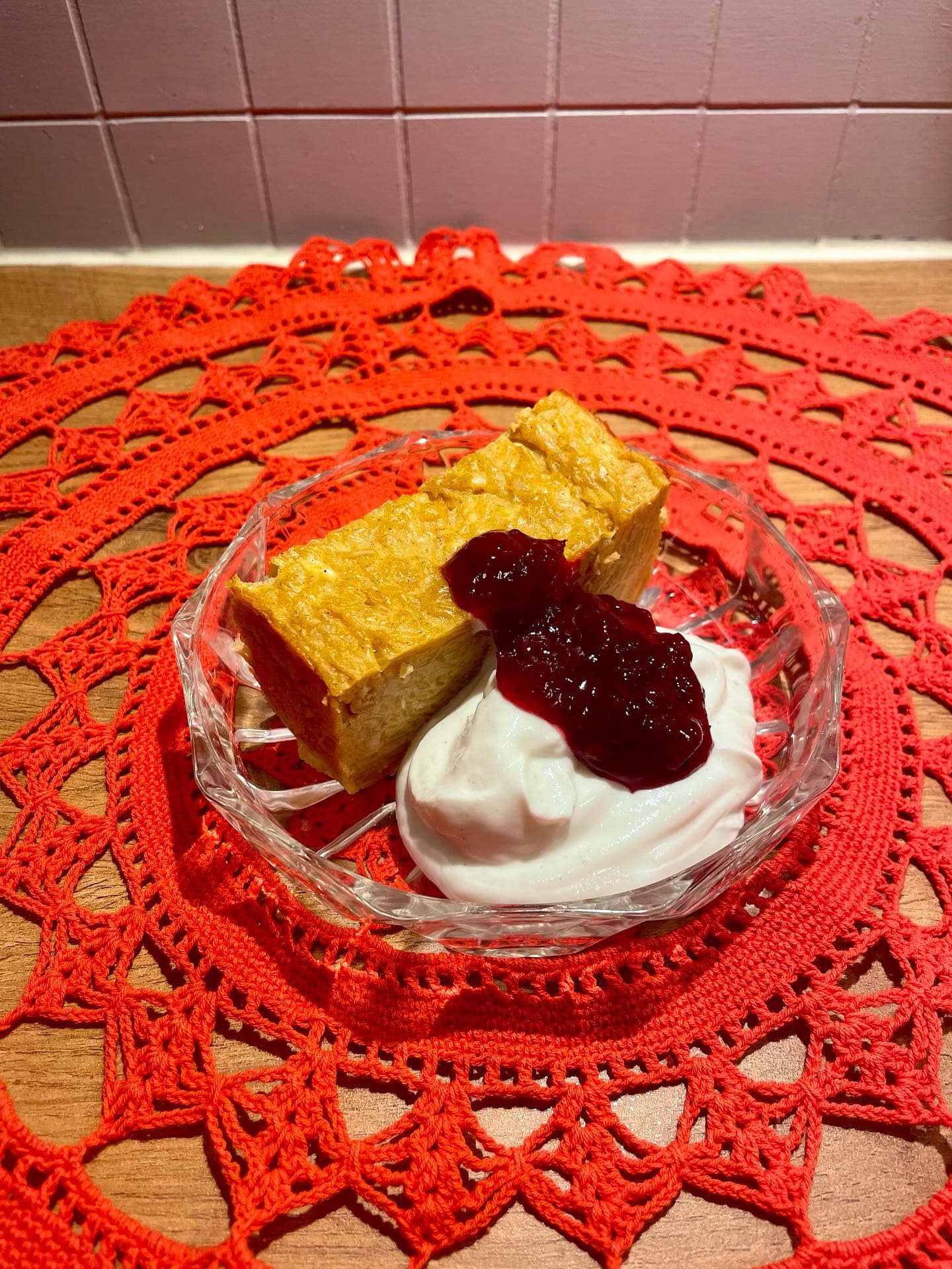 Saffranspannkaka med tomtegröt