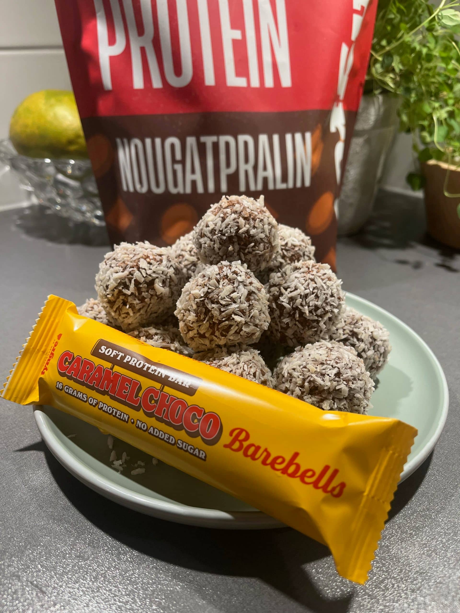 Nougat- och karamellbollar