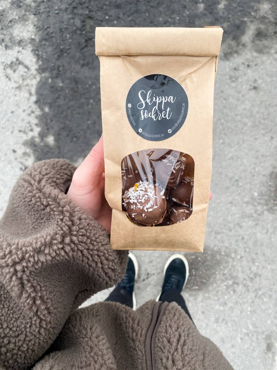 Apelsin- och chokladtryfflar