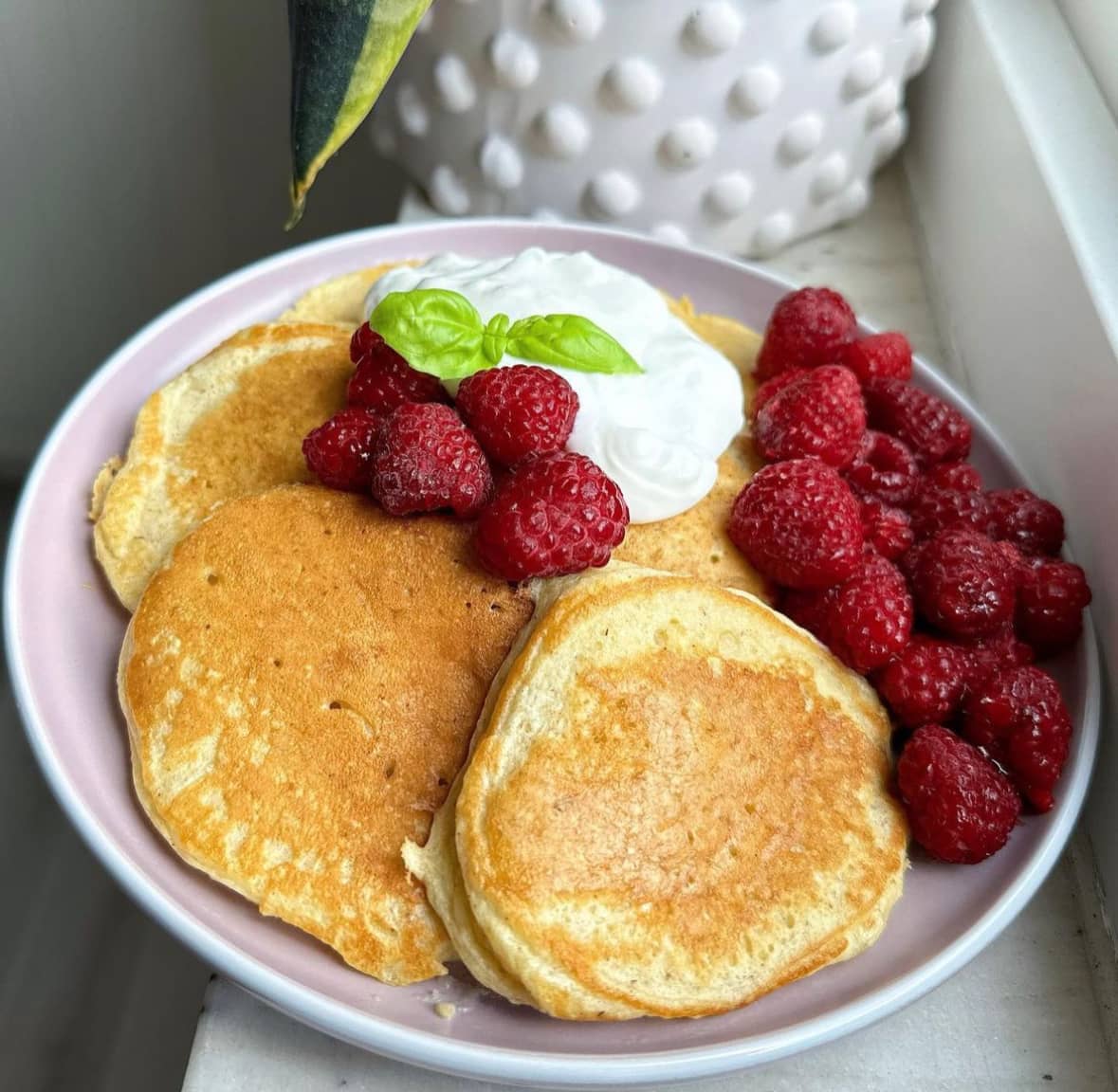 Citronplättar med hallon- & citronyoghurt