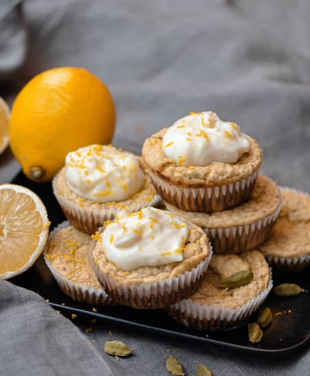 Proteinrika kardemummamuffins med citron