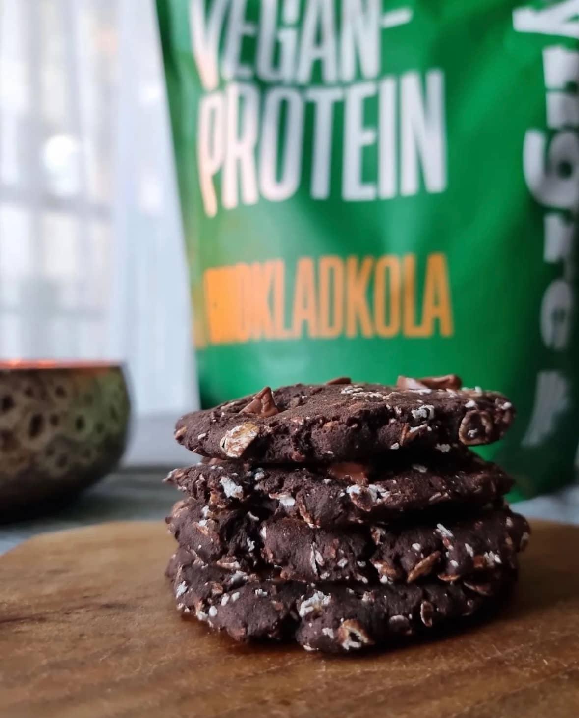 Veganska kola- och chokladcookies