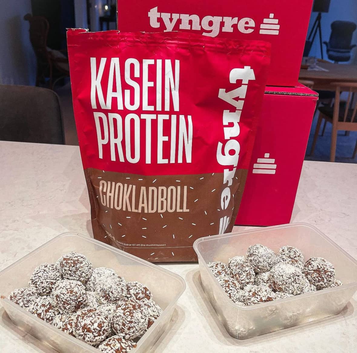 Proteinrika och snabba chokladbollar