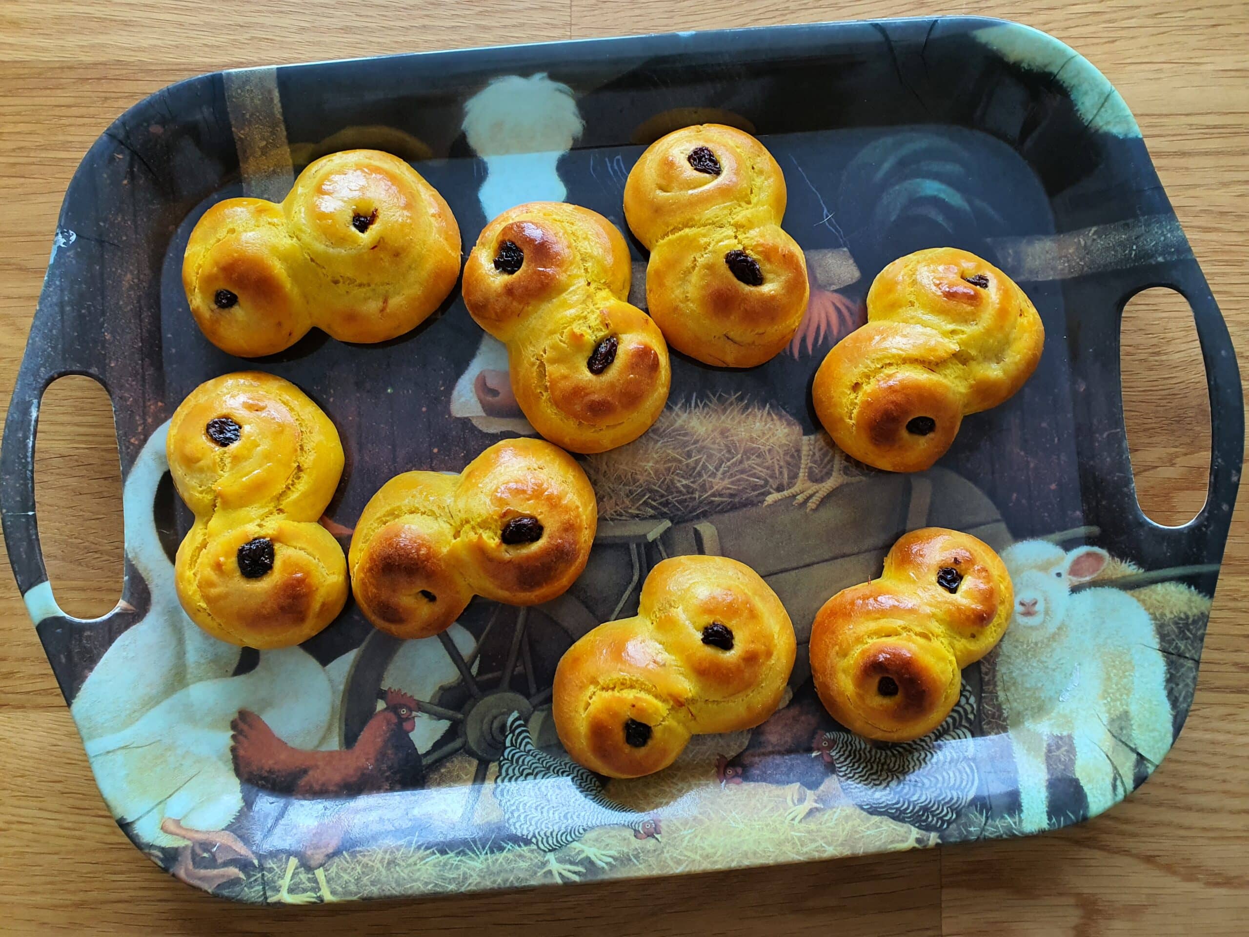 Proteinrika lussekatter