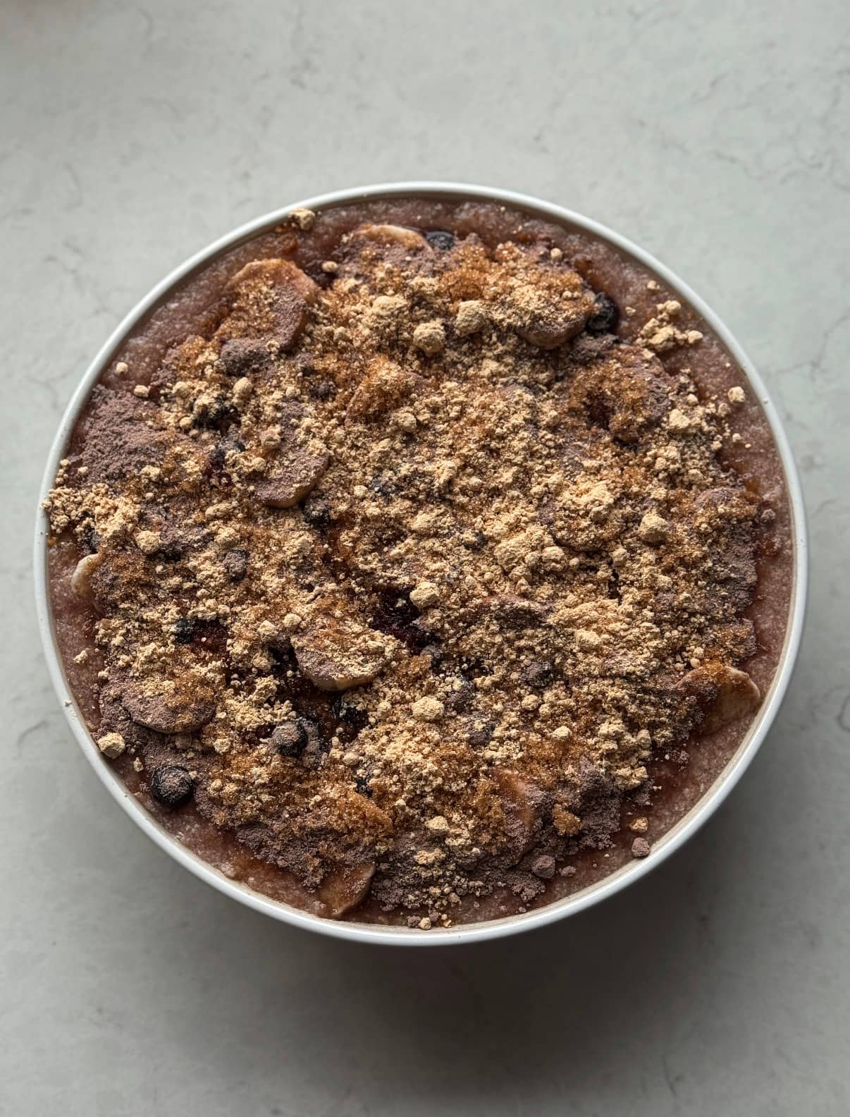 Proteingröt cream of rice med chokladsmak kasein nougatpralin