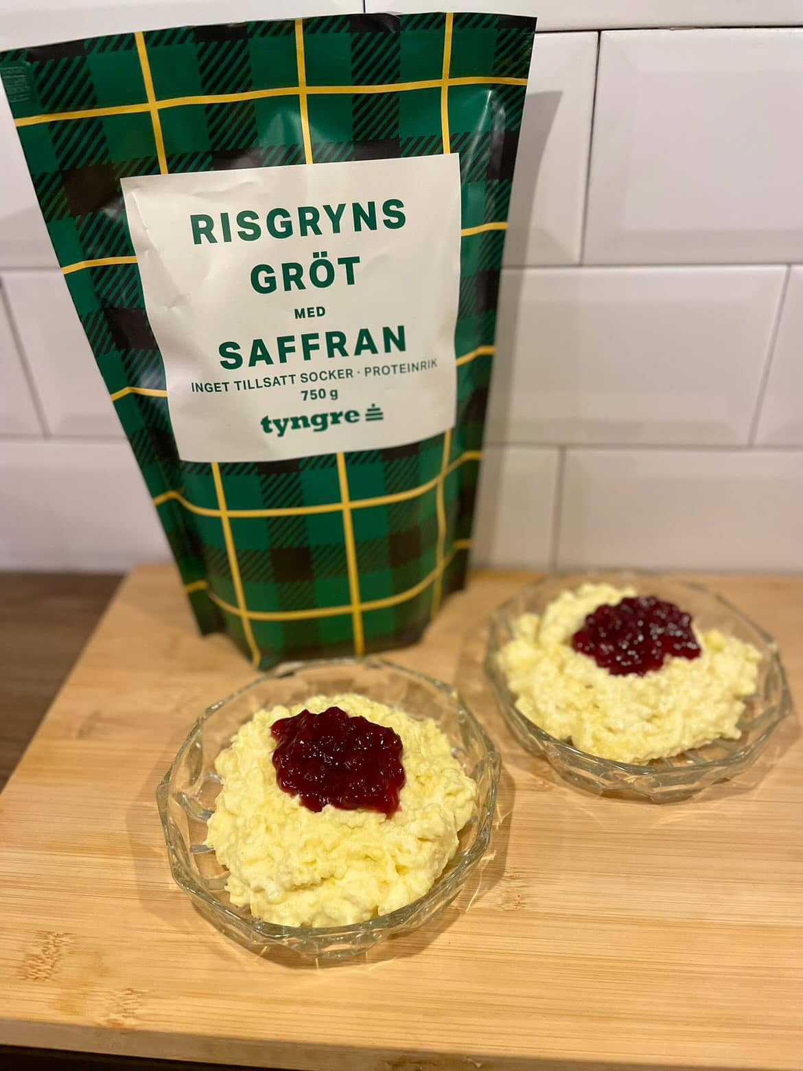 Ris á la malta med protein och saffran risgrynsgröt saffran