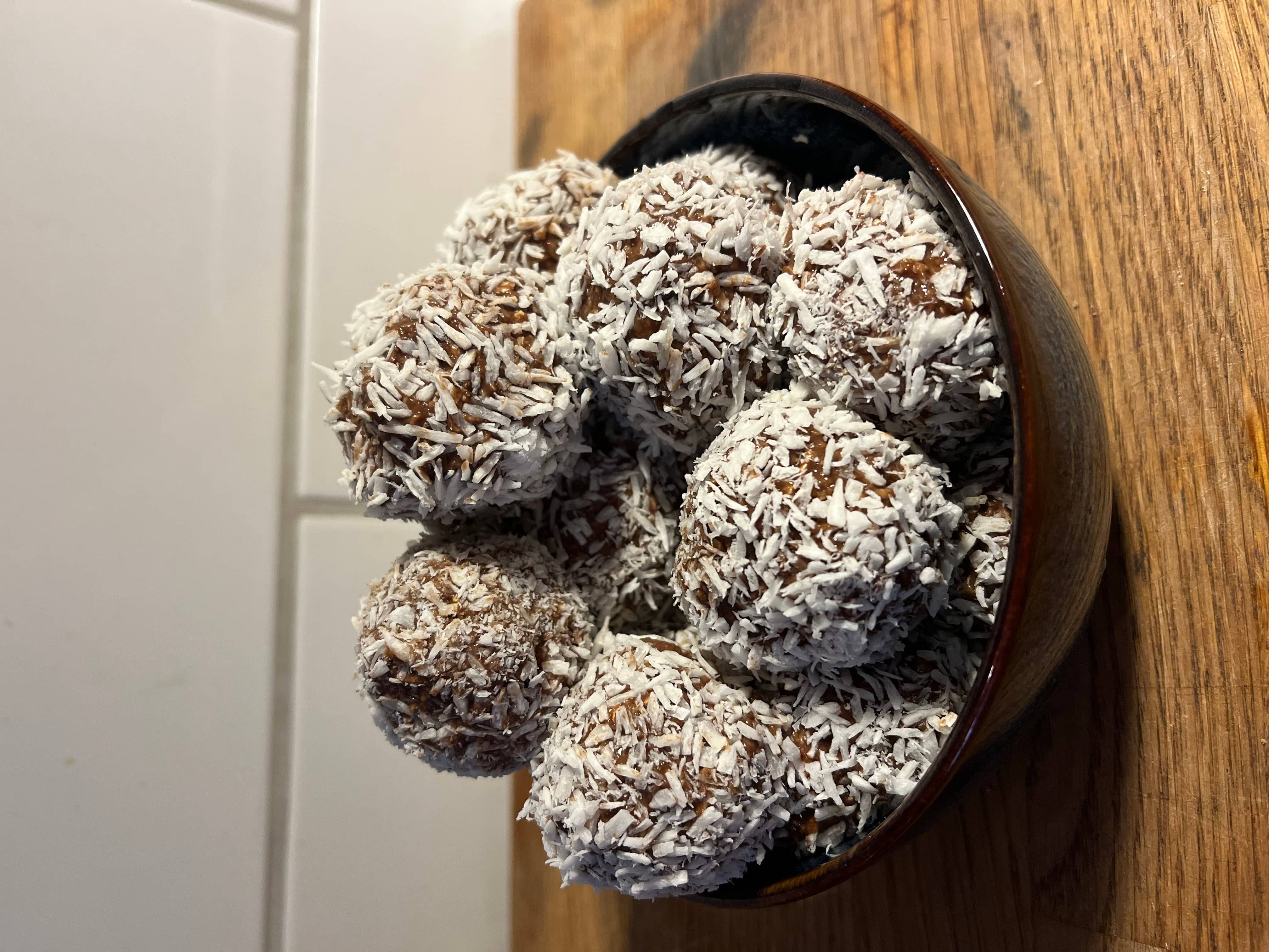 Proteinrika chokladbollar med nougat
