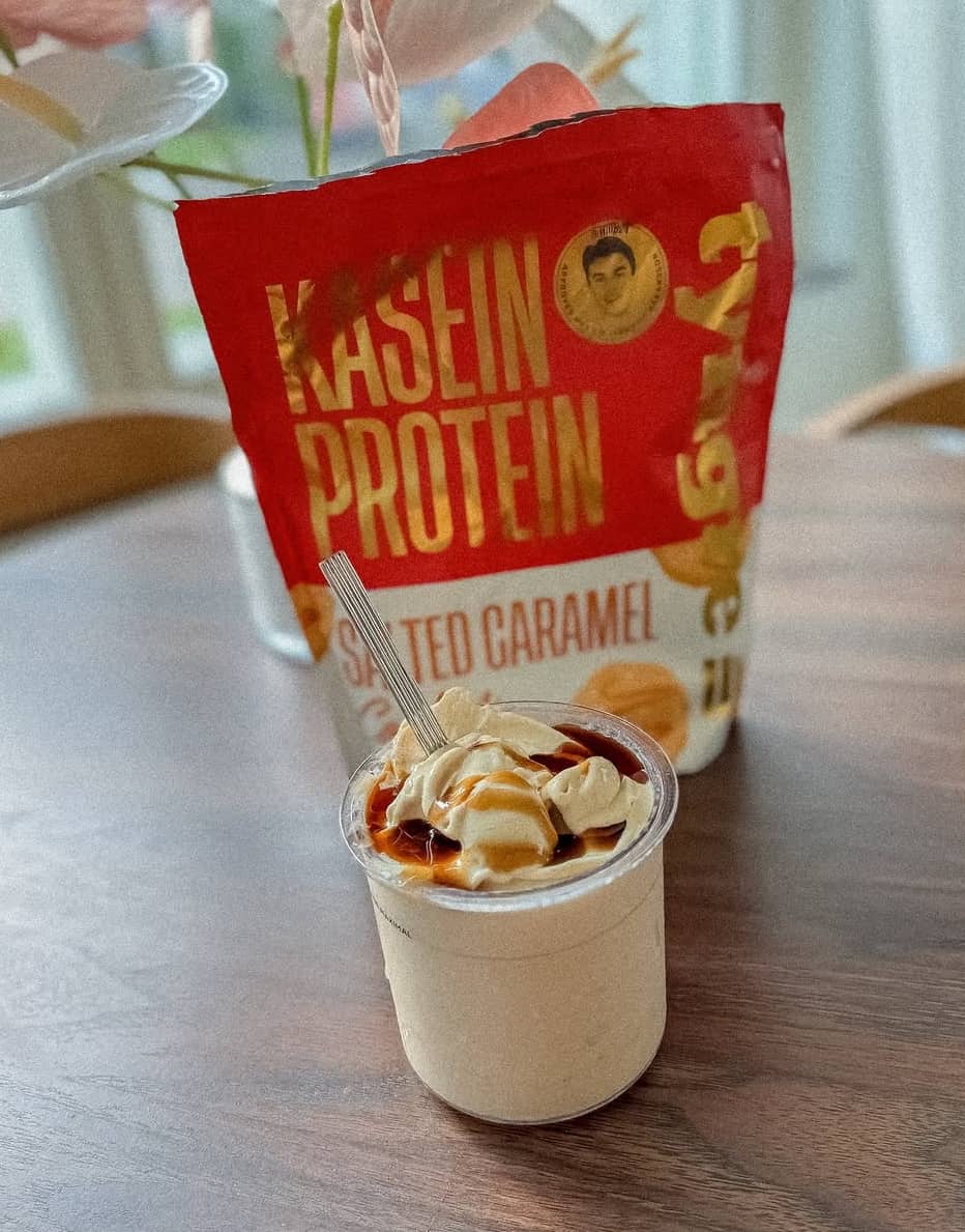 Proteinglass salted caramel cookies kasein salted caramel cookies