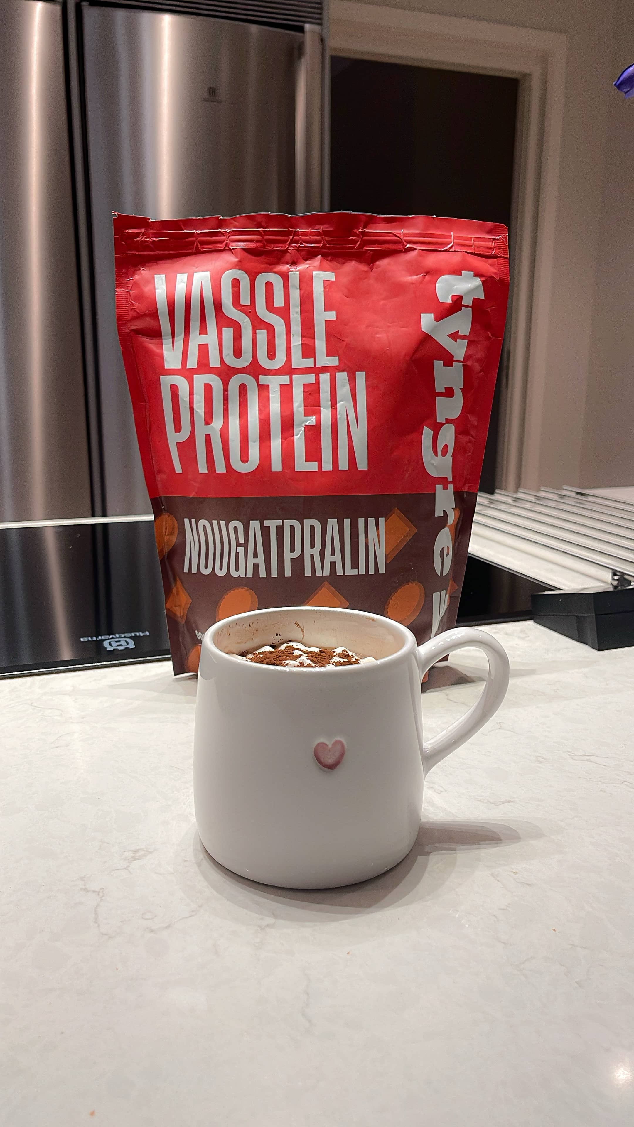 Proteinrik nougat- och chokladdryck