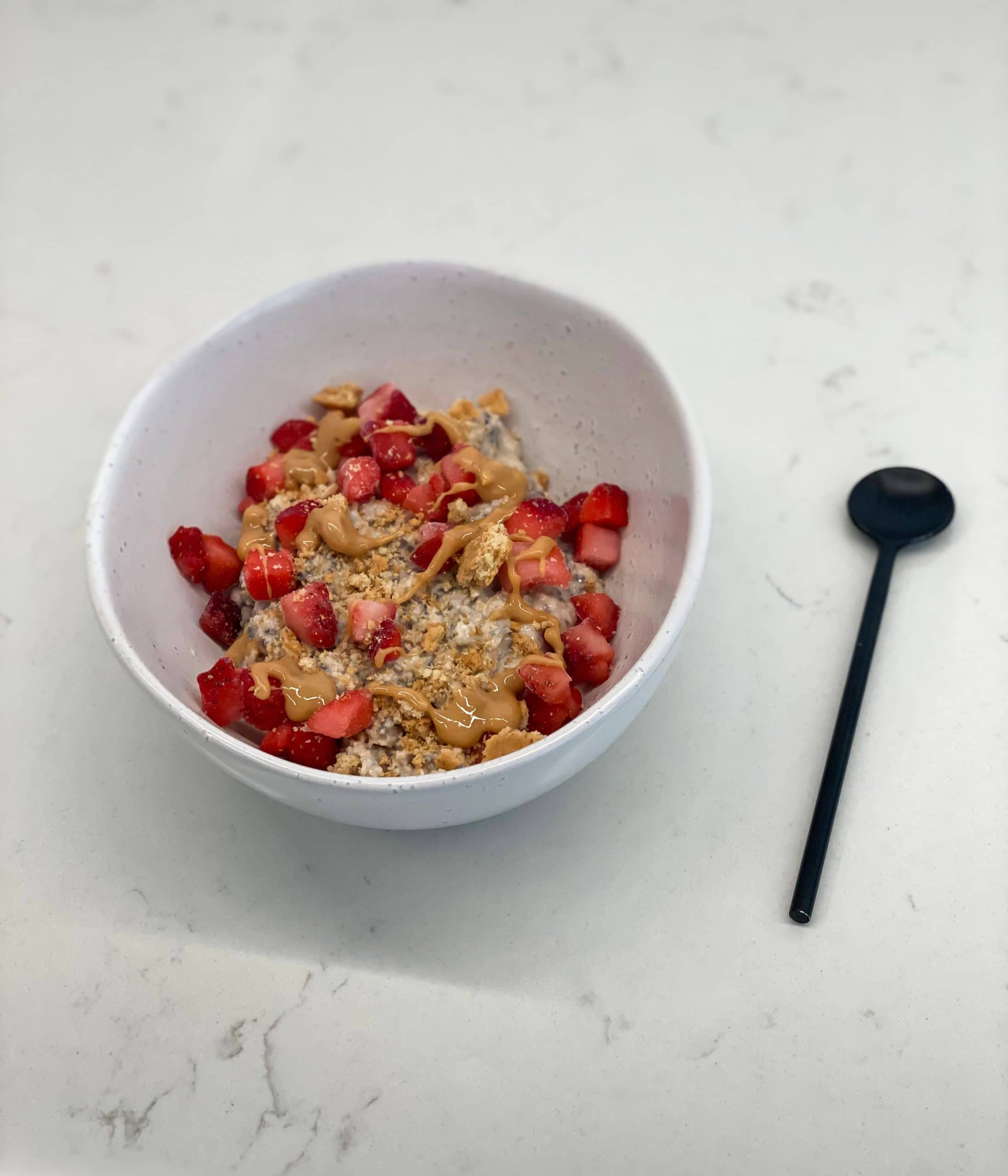 Overnight oats somrig cheesecacke