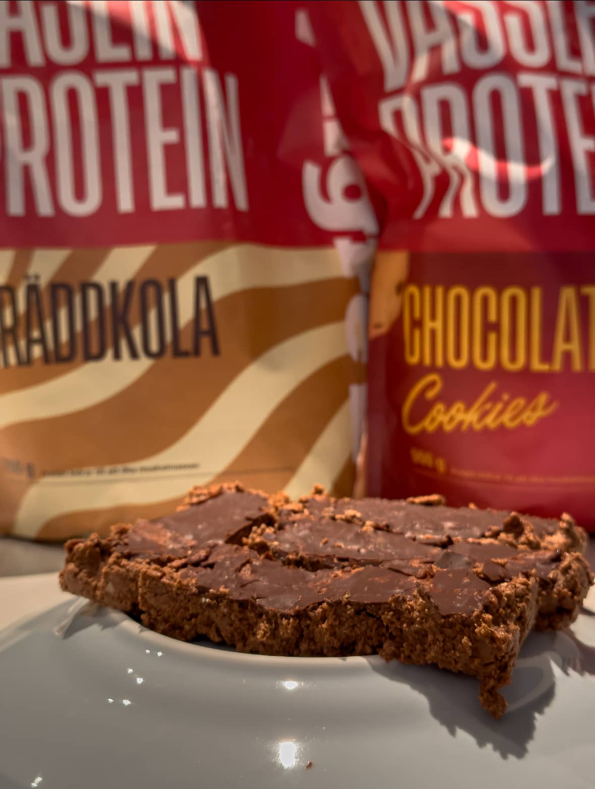 Proteinbar med kaffe- och gräddkola