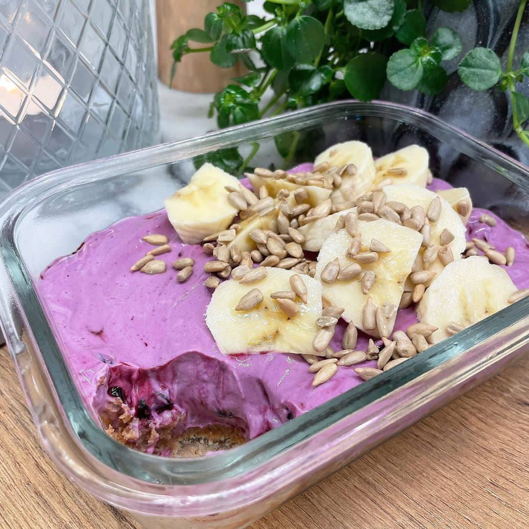 Overnight oats med blåbär