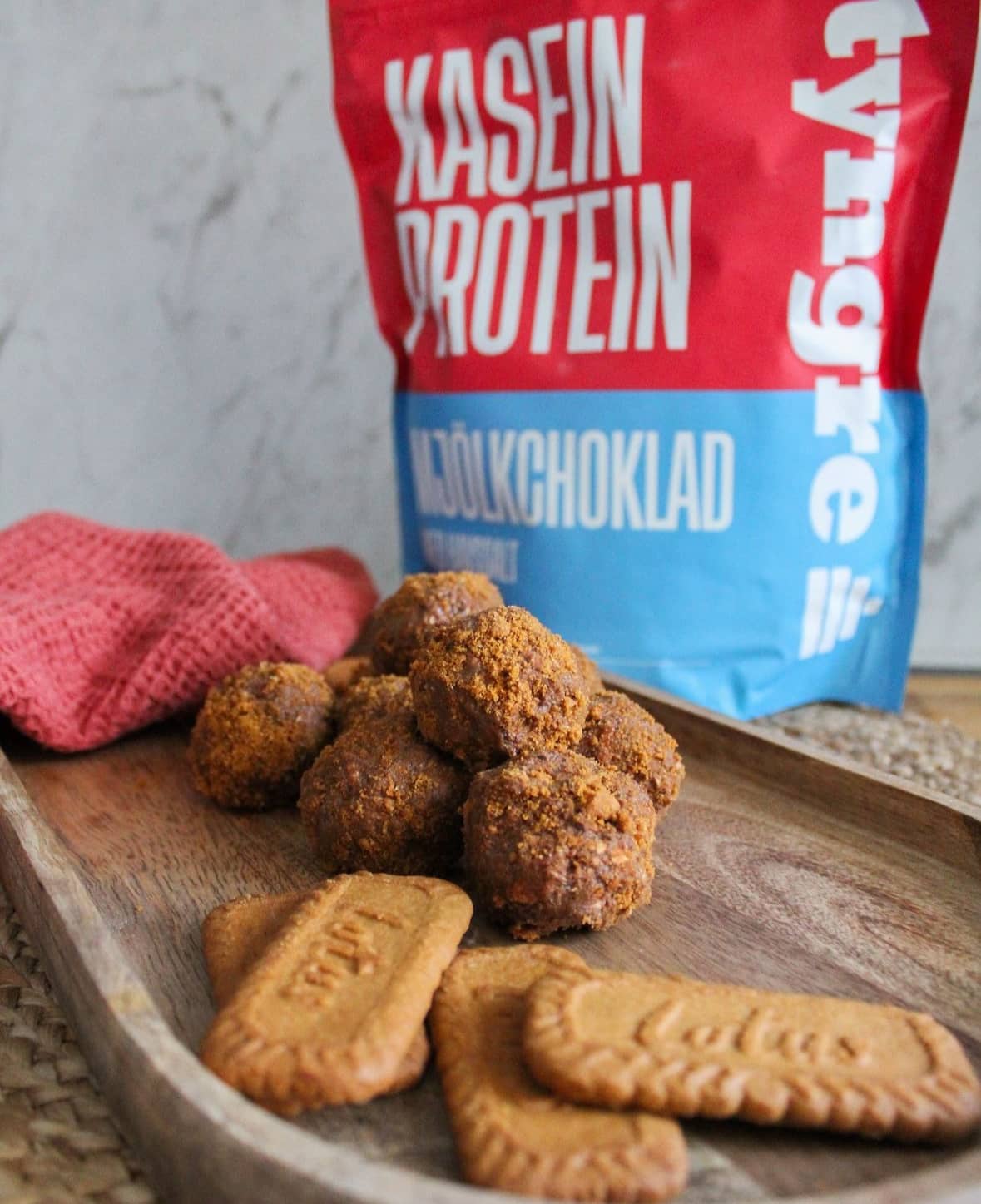 Proteinrika biscoffbollar