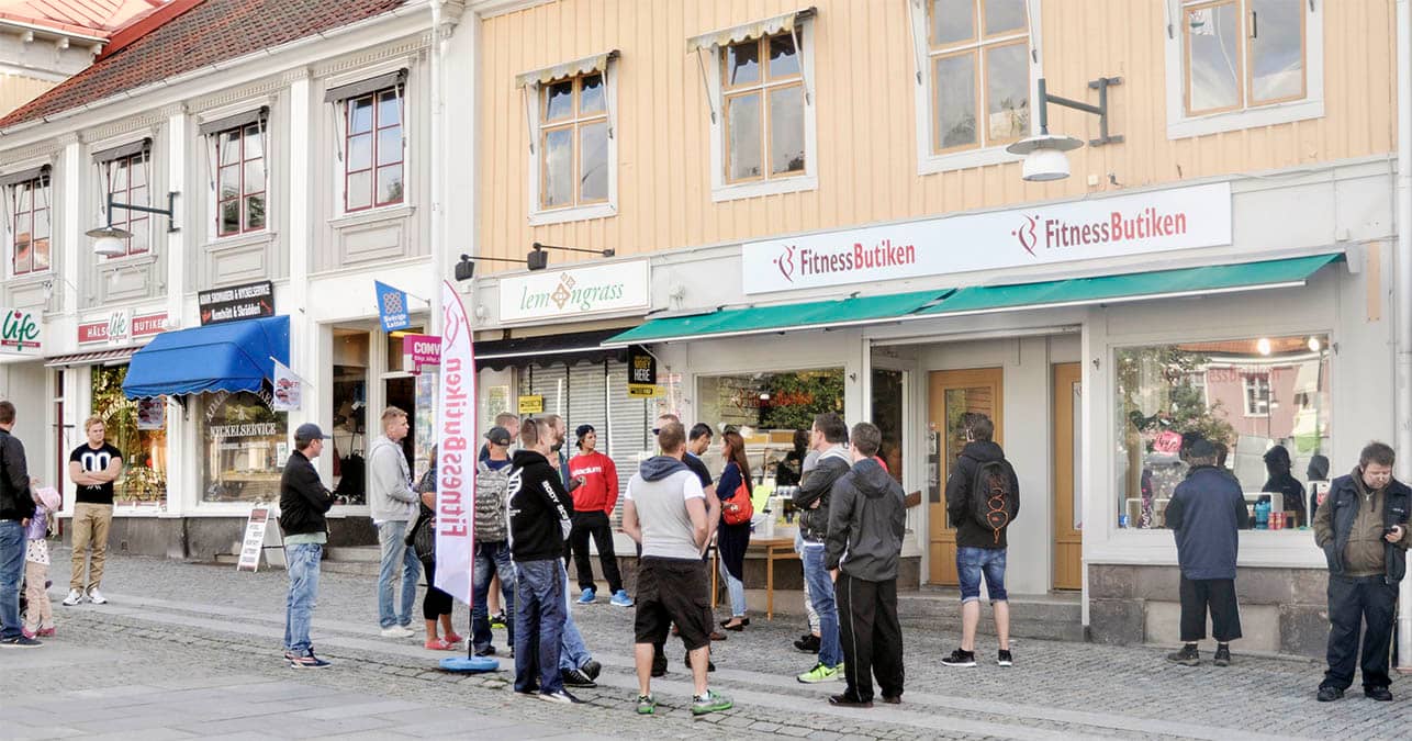 Butiksinvigning i Alingsås
