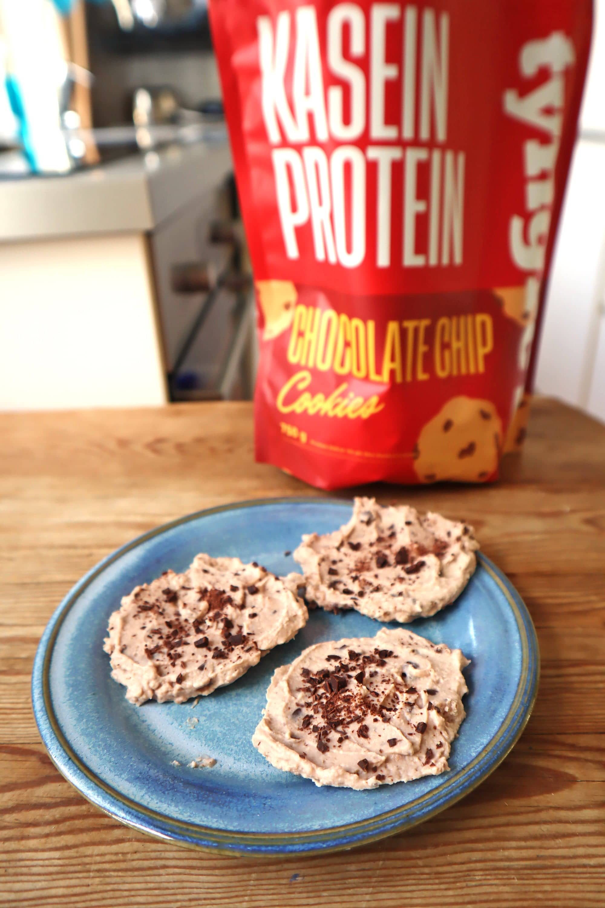 No bake protein chocolate chip cookies