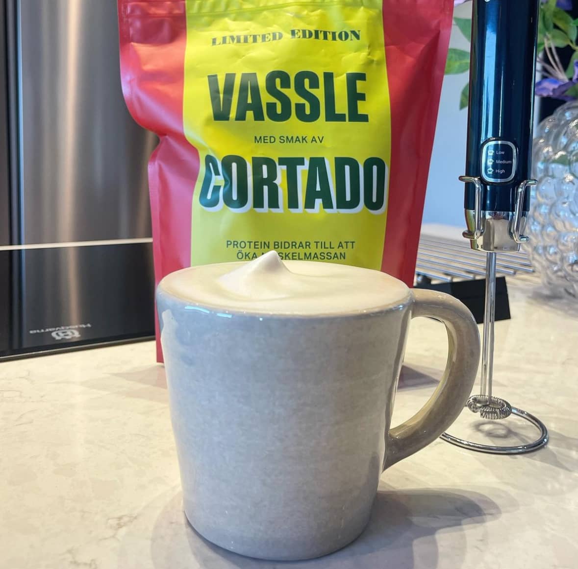 Krämig och proteinrik cappuccino