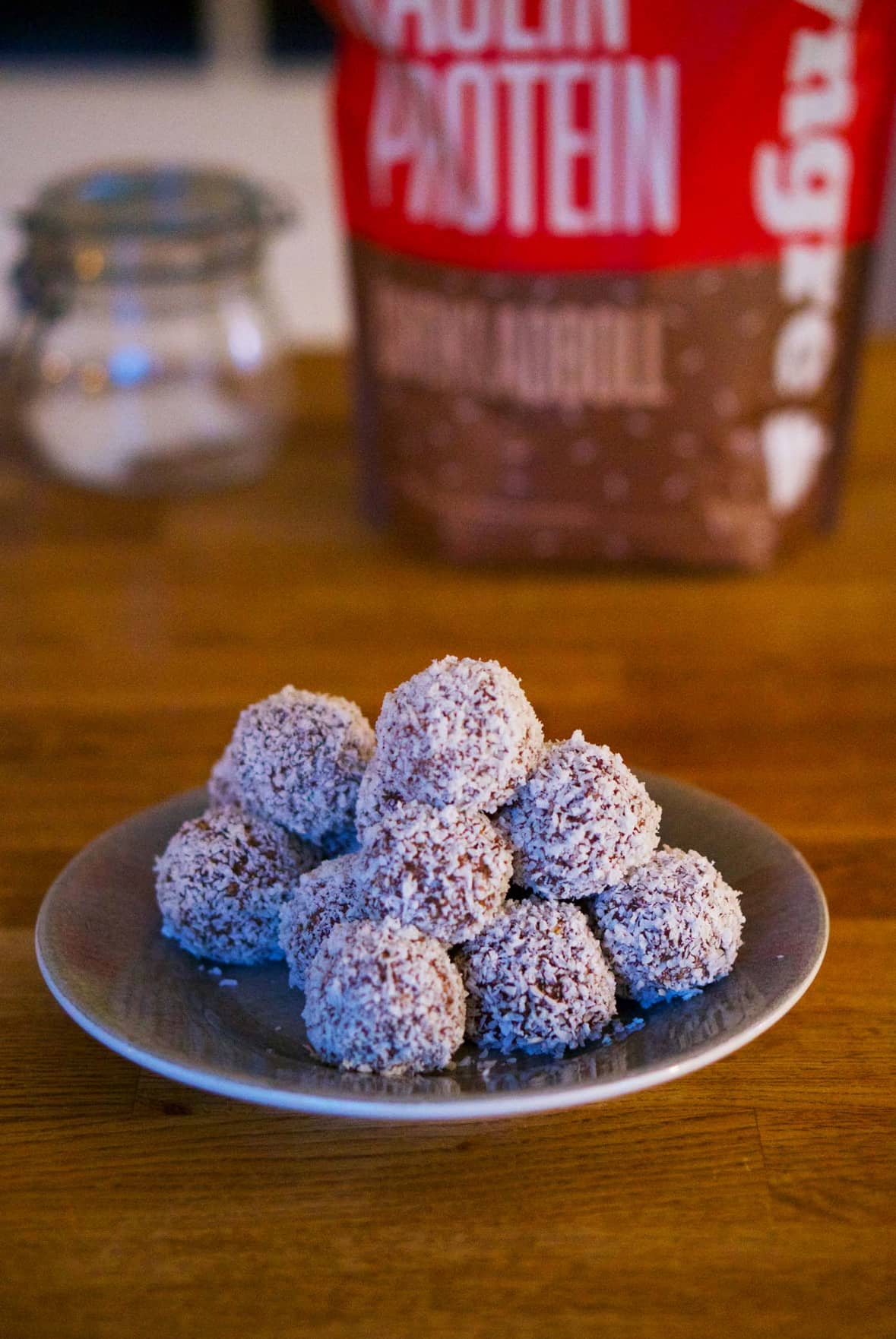 Proteinrika och lyxiga chokladbollar
