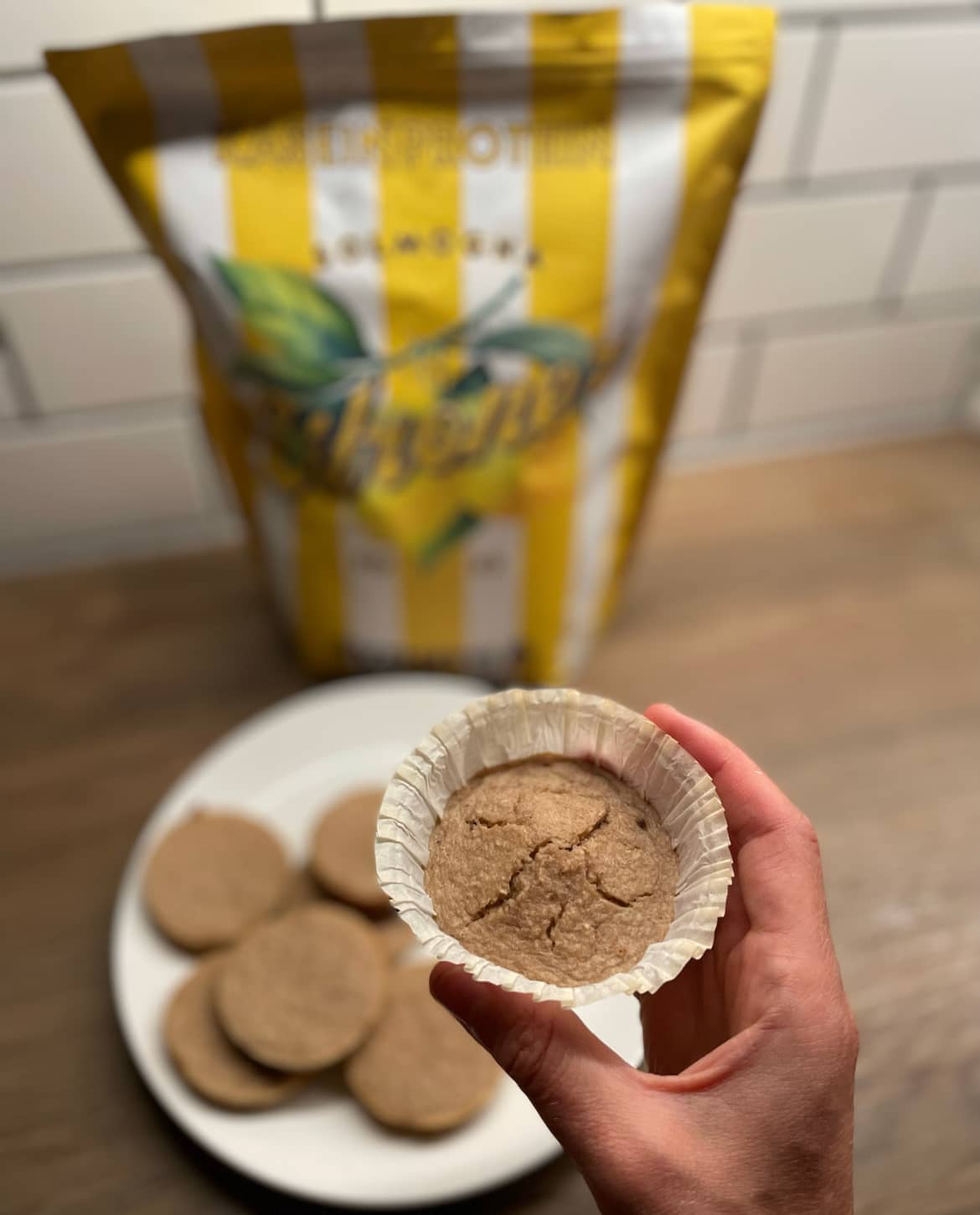 Proteinrika citronmuffins