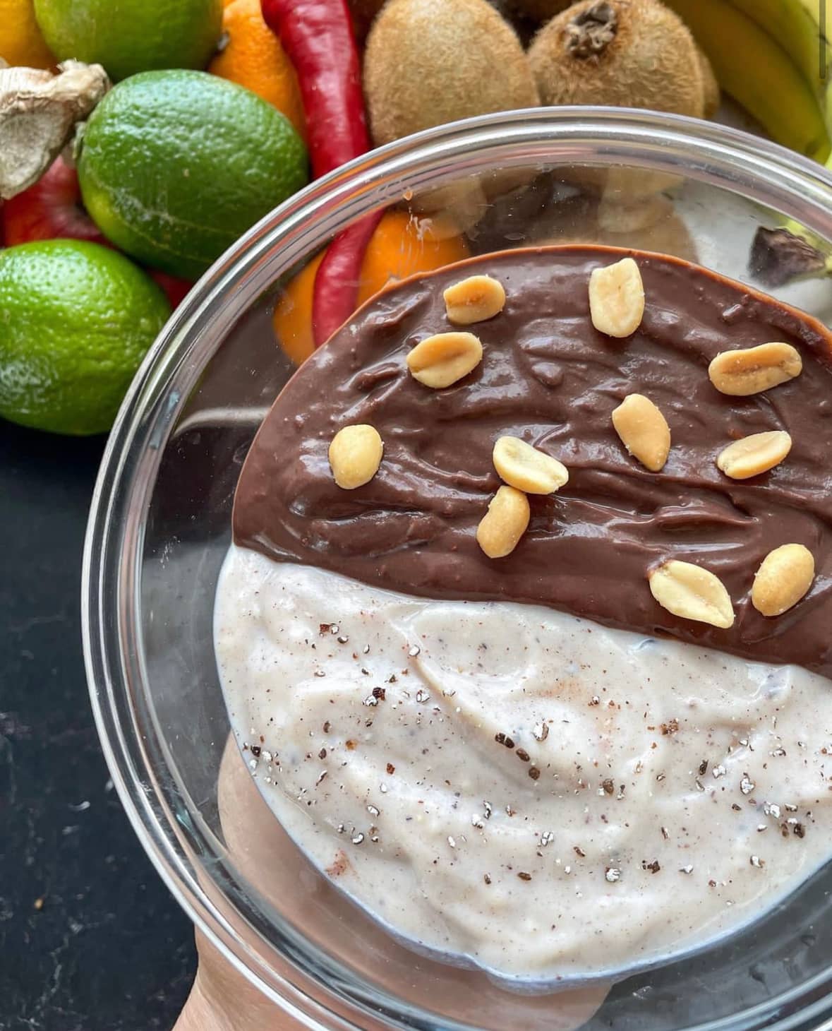 Kaseinpudding med smak av snickers