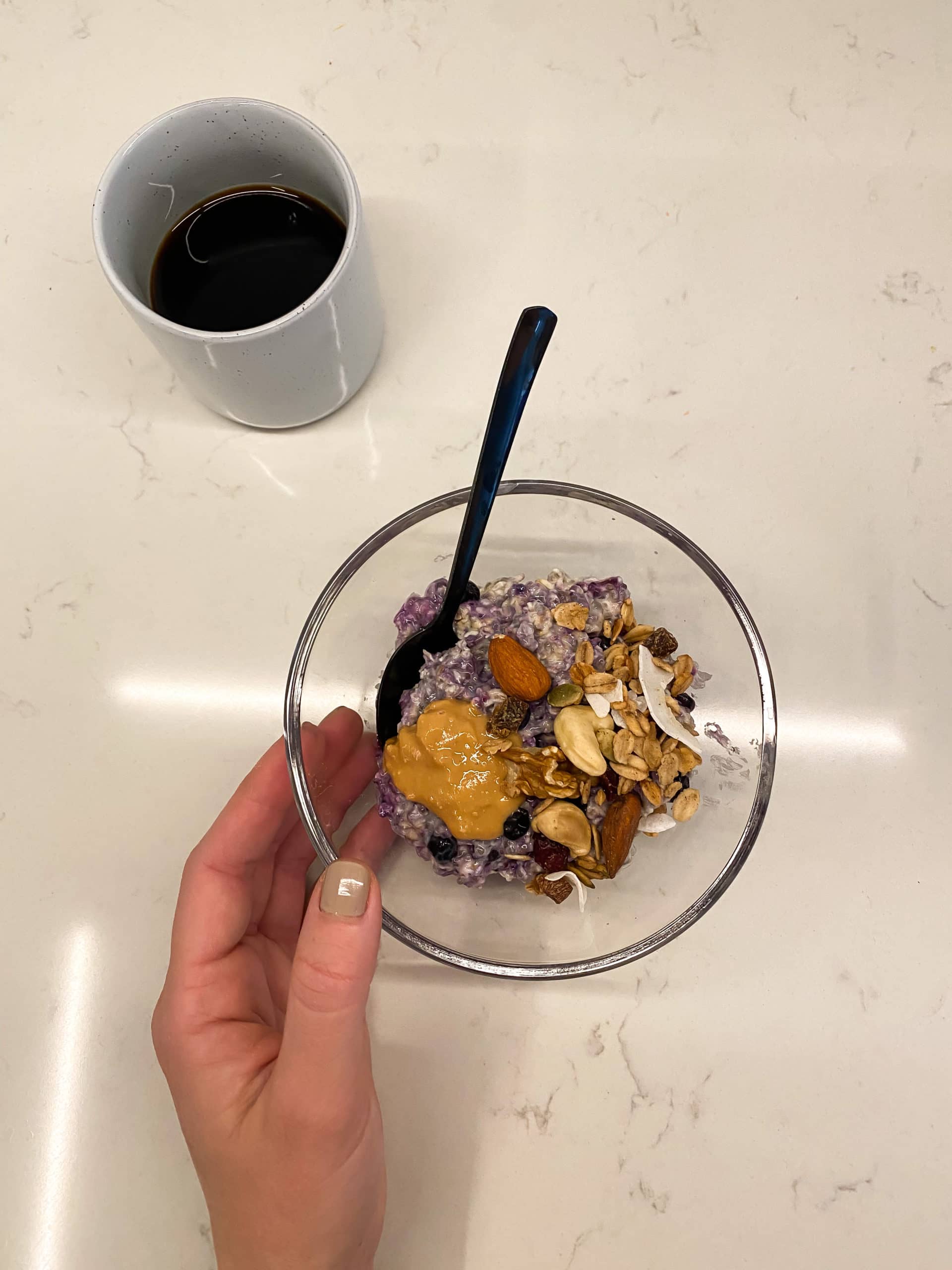 Overnight oats proteinpulver & chiafrön