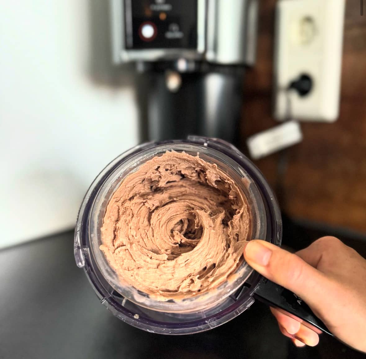 Proteinrik kladdkakeglass