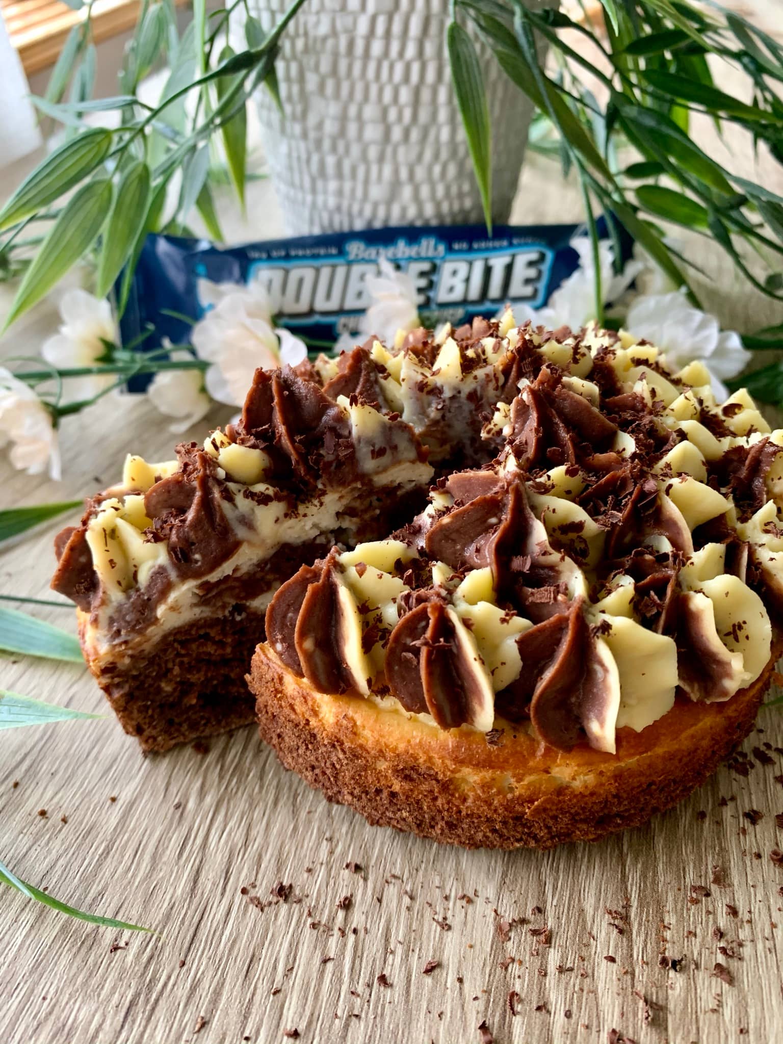 Proteinrik Cheesecake Brownie