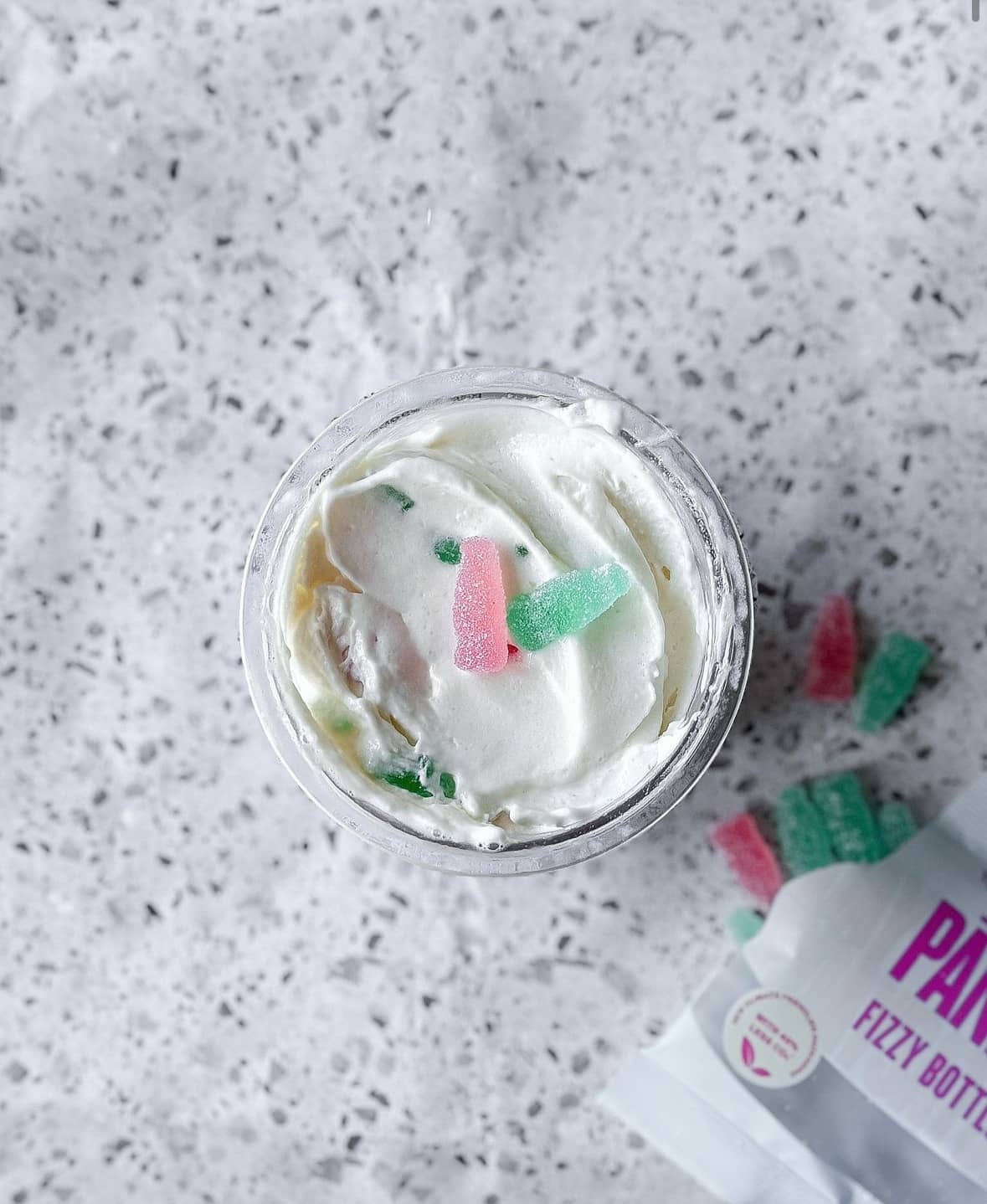 Fizzy bubble proteinglass