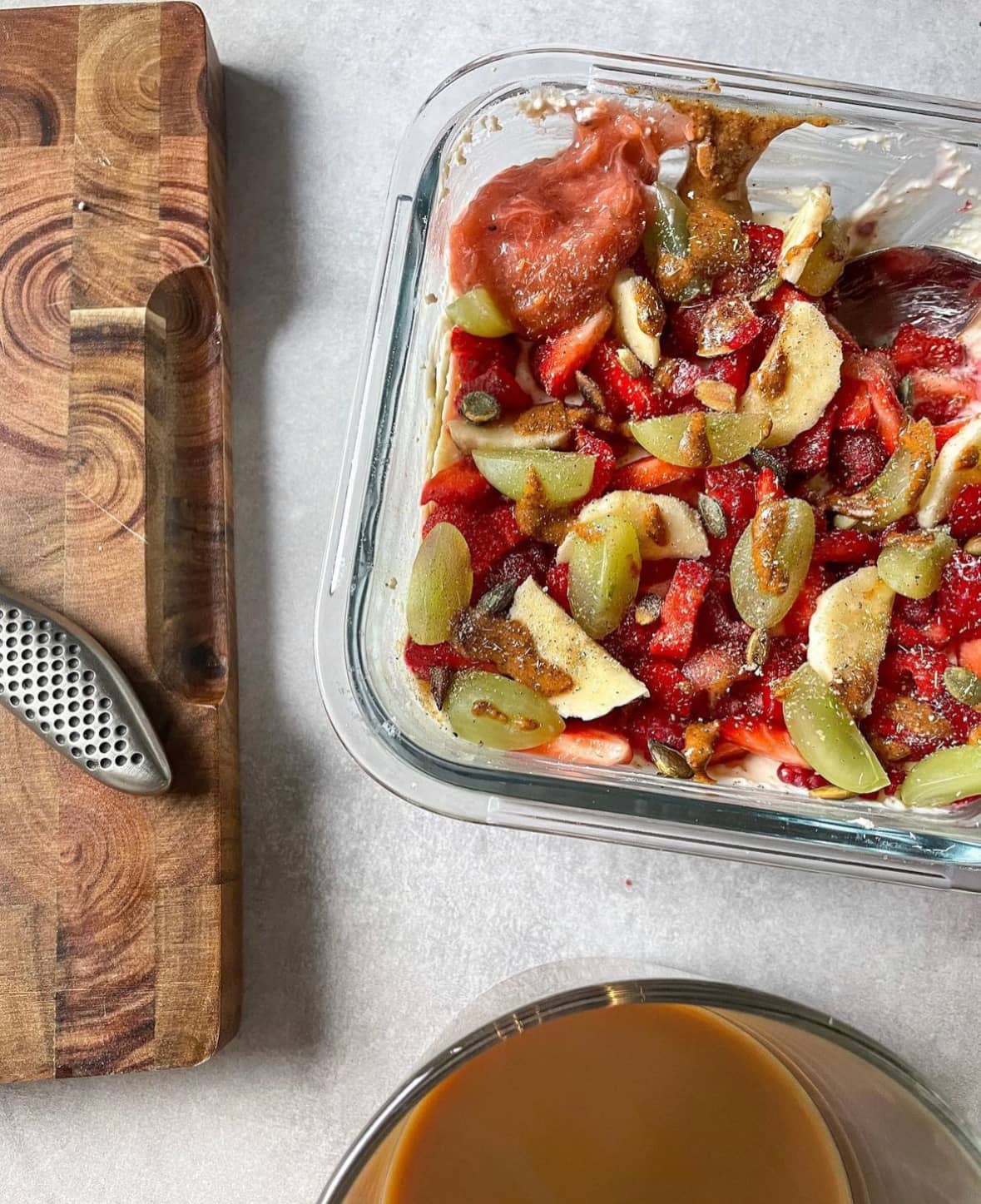 Overnight oats med citron