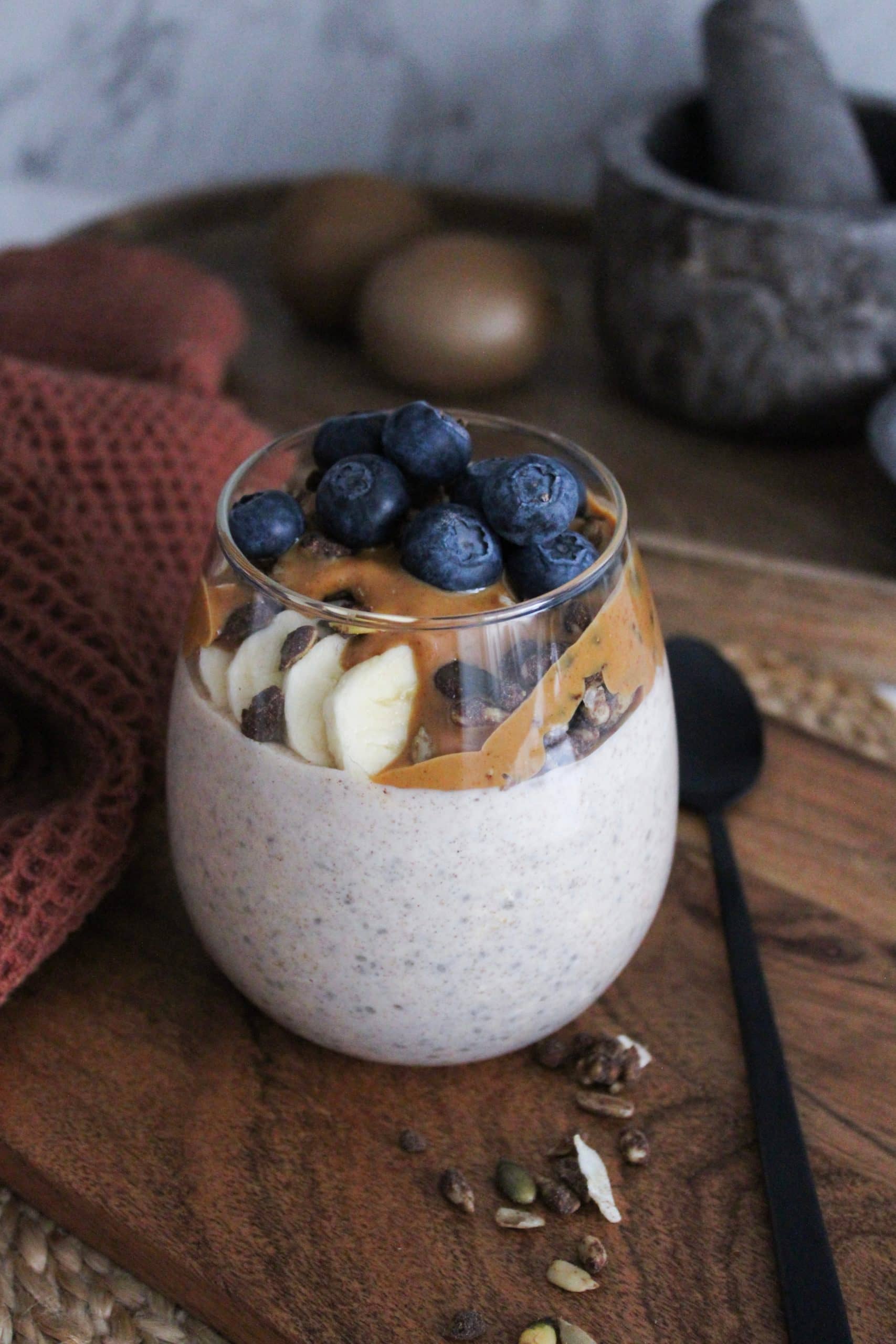Overnight oats med vanilj- och kanel