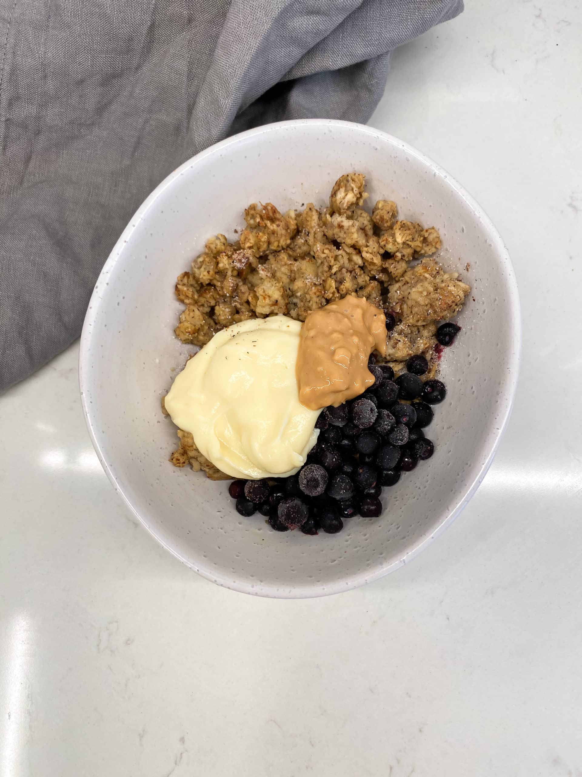 Proteinrik scrambled oats