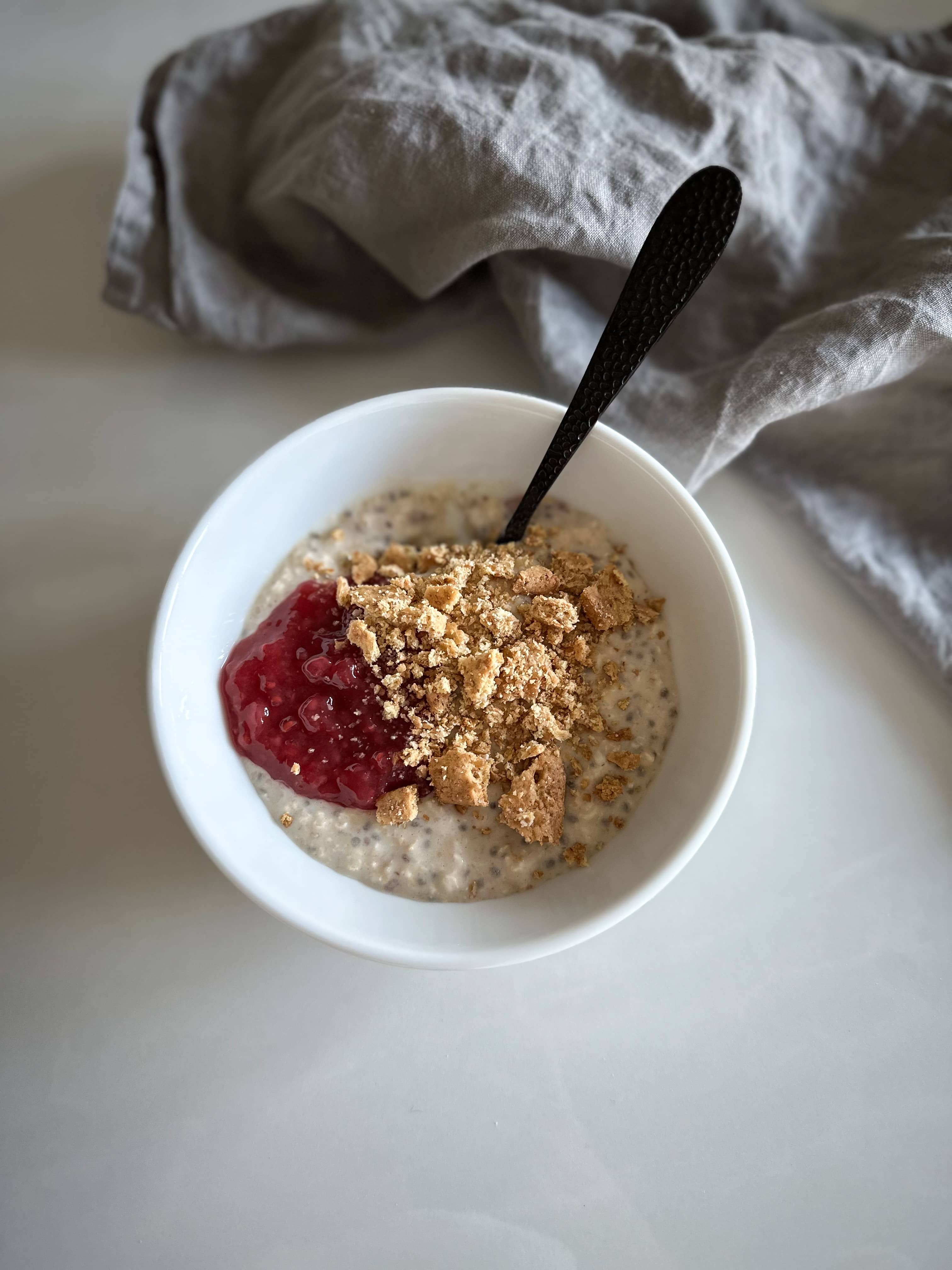Overnight oats halloncheesecake