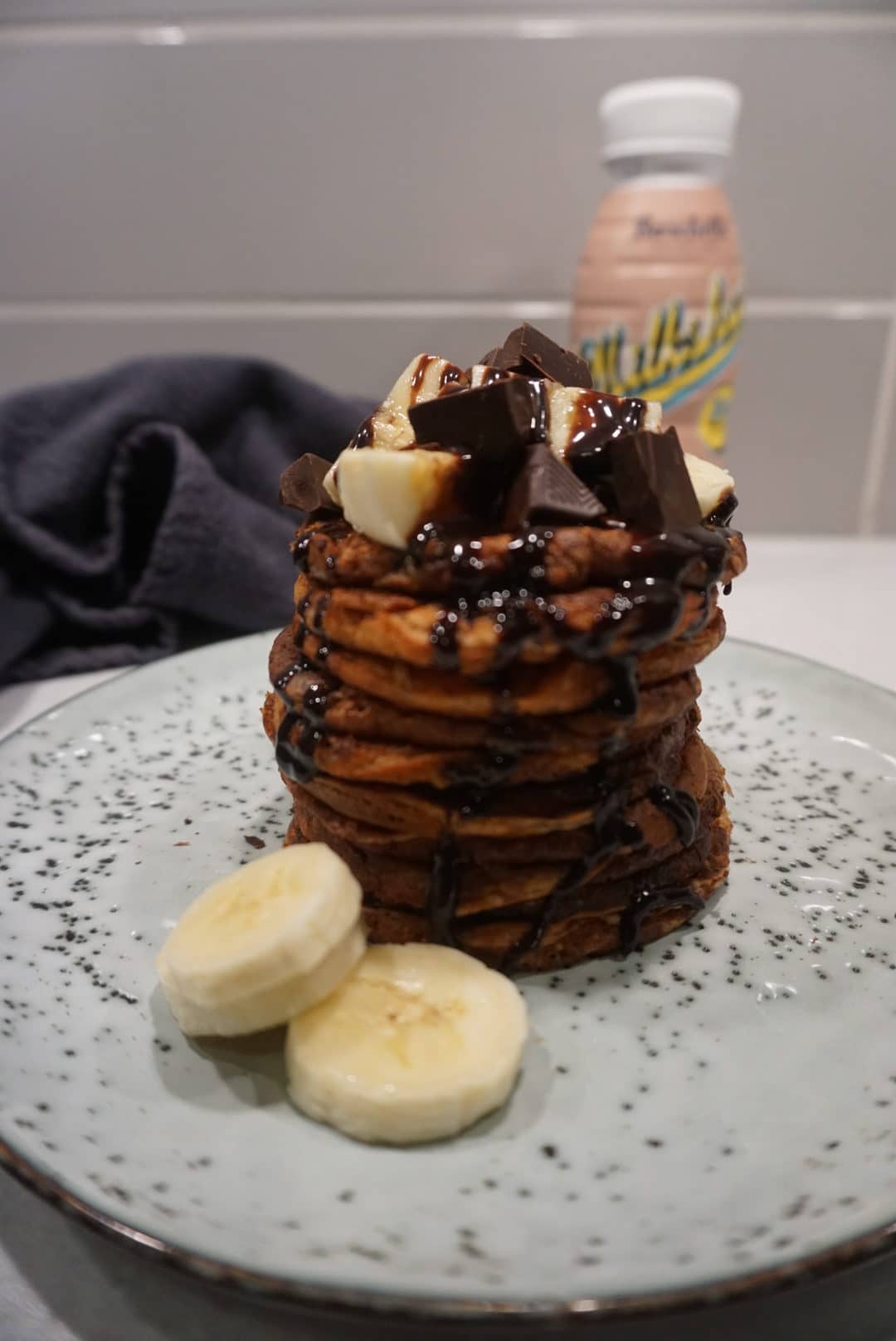 Proteinpannkakor Banana split