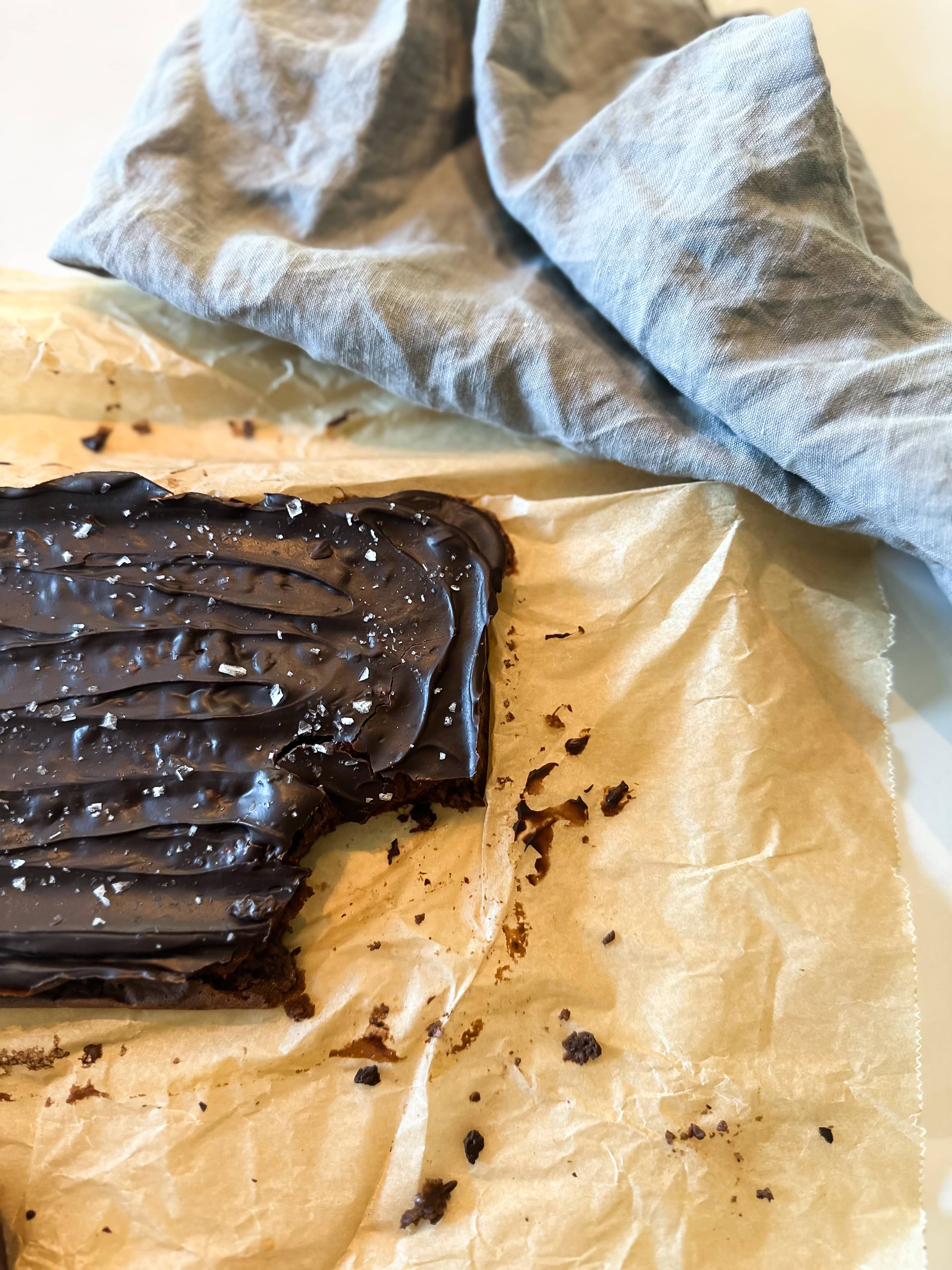 Proteinrik kladdkaka på äpplen kasein kladdkaka
