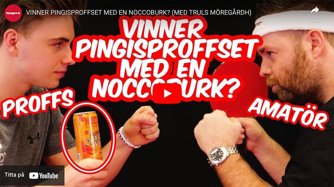 Se Andreas möta pingisproffset Truls