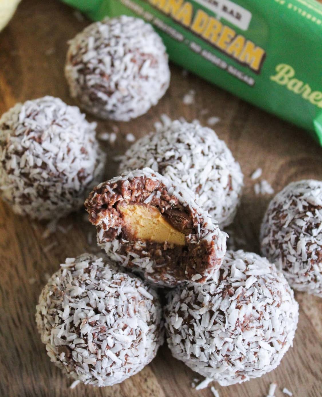 Proteinbollar med banan- & choklad