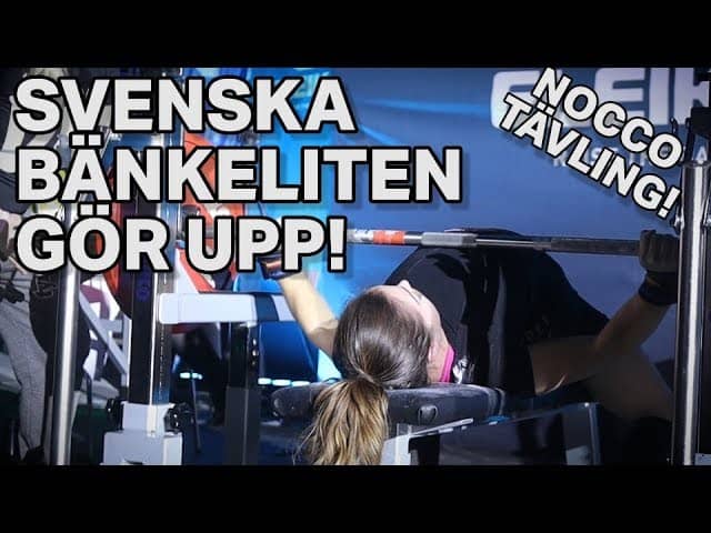Bänkpress på Tyngre 8 - damer, lätta klassen