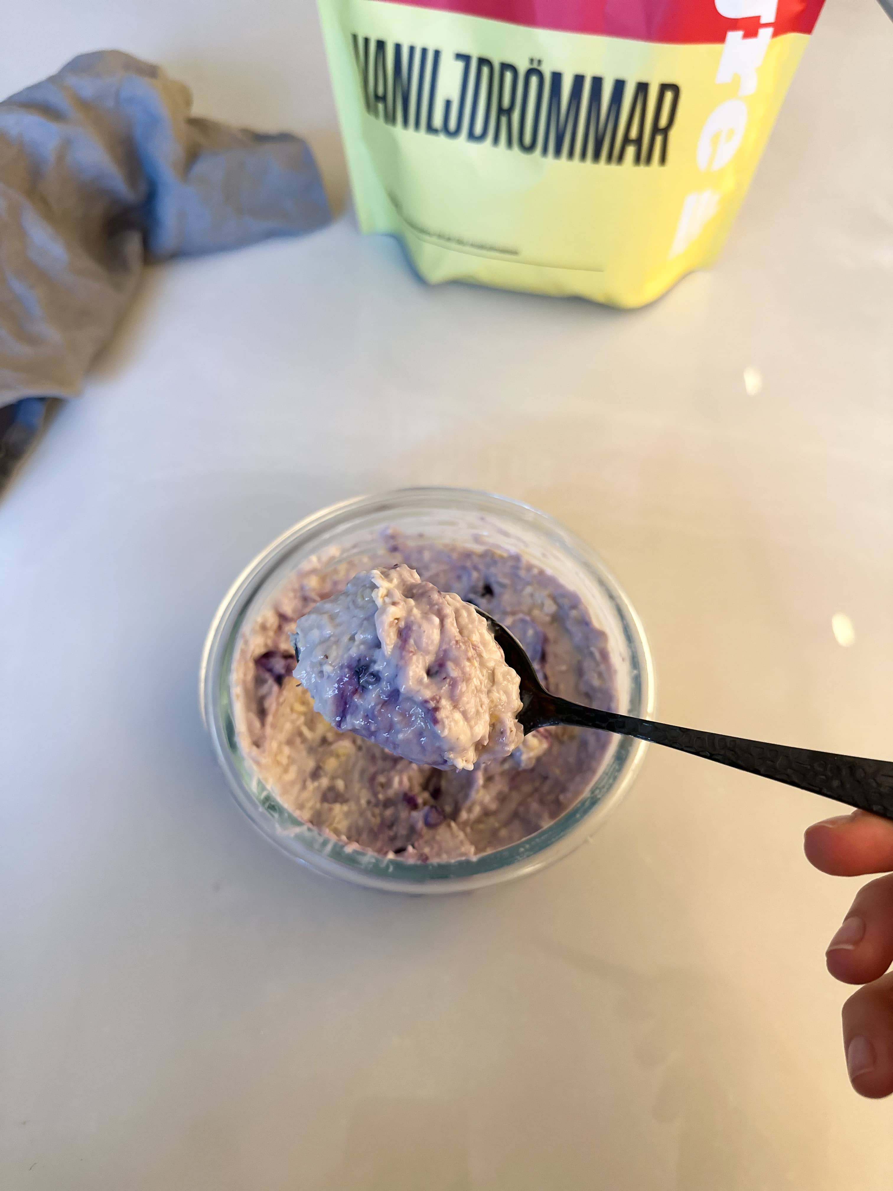 Overnight oats med kvarg 