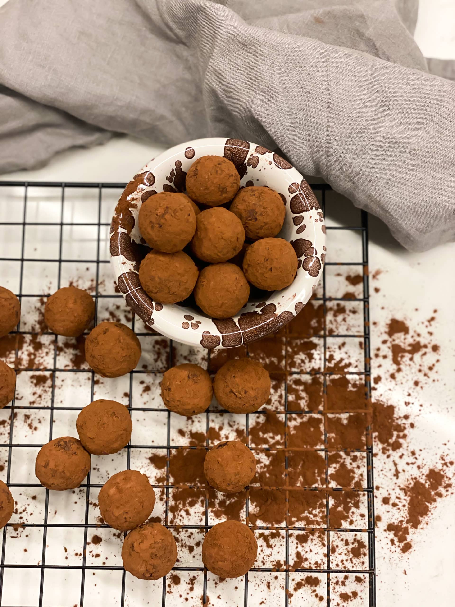 Proteinrika chokladtryfflar