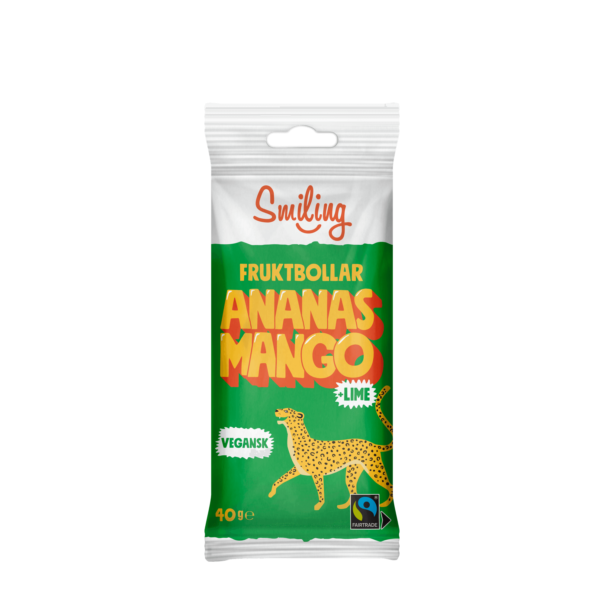 Bildnummer 1 av Smiling Fruktbollar Ananas/Mango/Lime 10-pack