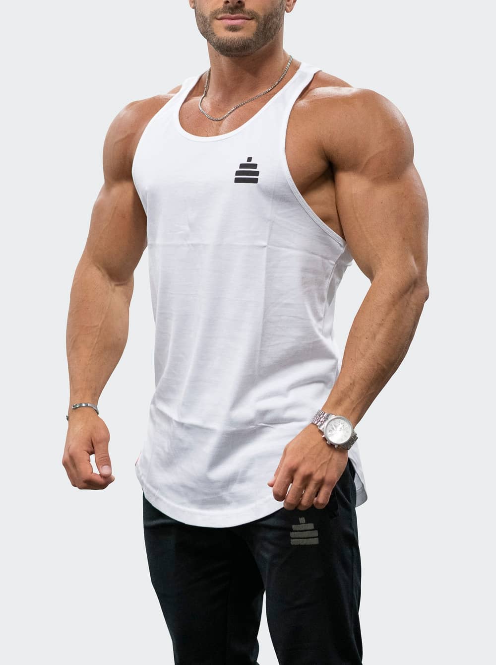 Bildnummer 3 av Tank Gains Mens White