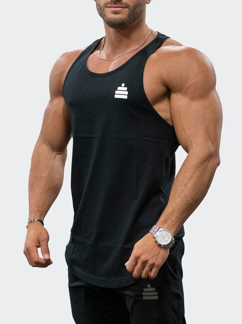 Bildnummer 3 av Tank Gains Mens Black