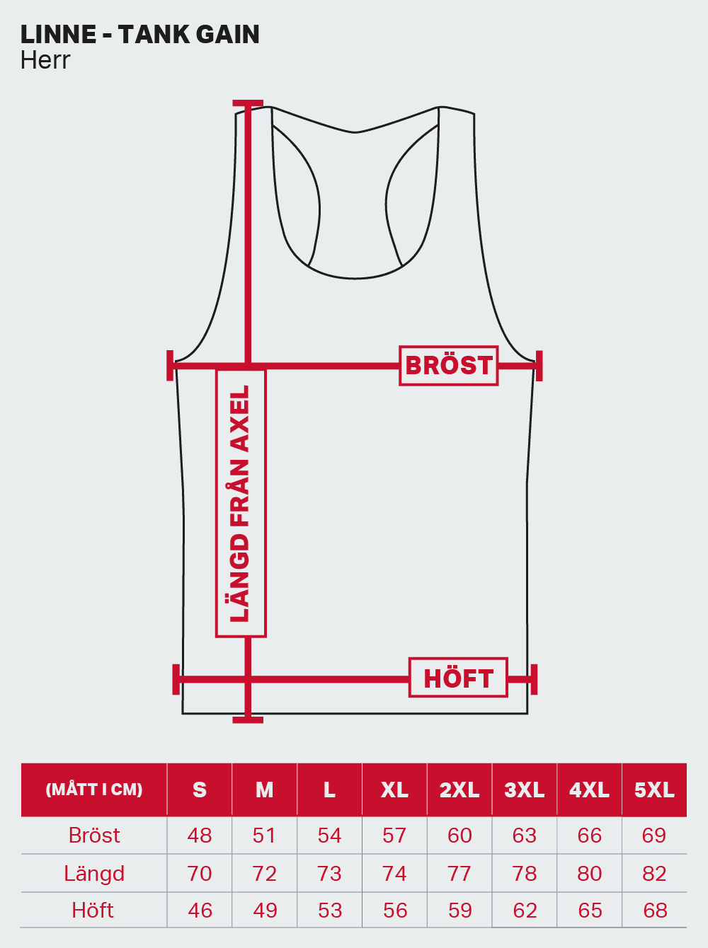 Bildnummer 4 av Tank Gains Mens Black