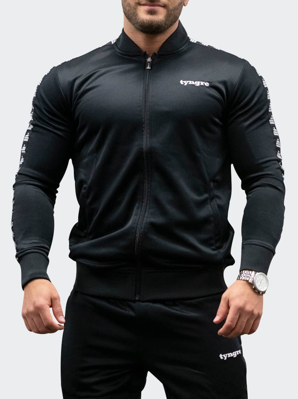 Bildnummer 2 av Tracksuit Jacket Mens Black