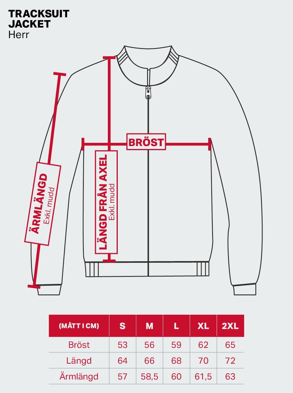 Bildnummer 7 av Tracksuit Jacket Mens Red