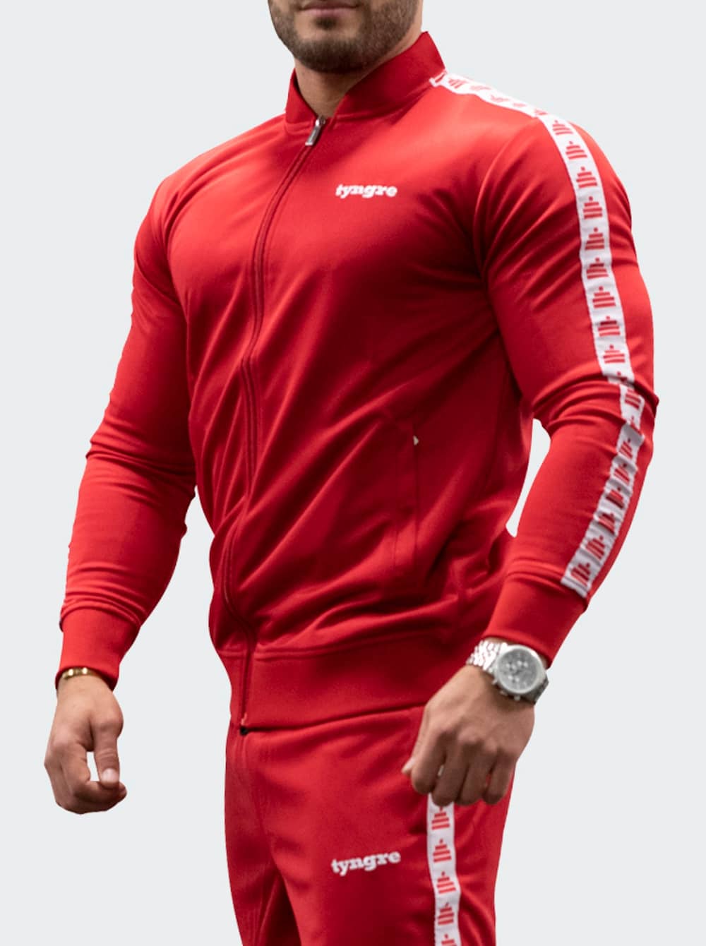 Bildnummer 2 av Tracksuit Jacket Mens Red