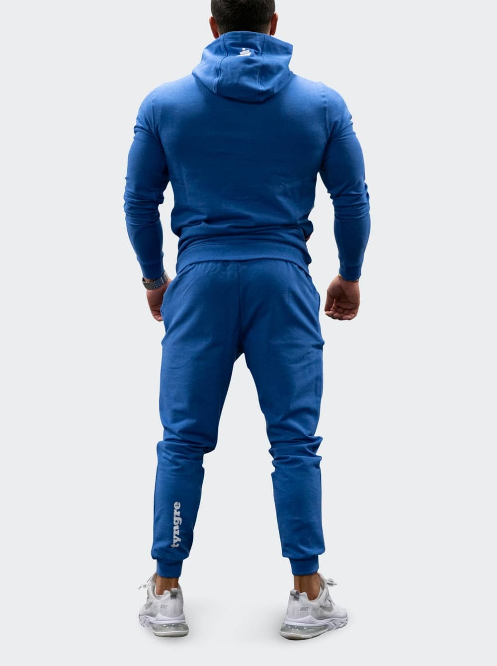 Bildnummer 5 av Zip-Hoodie Mens Blue Melange